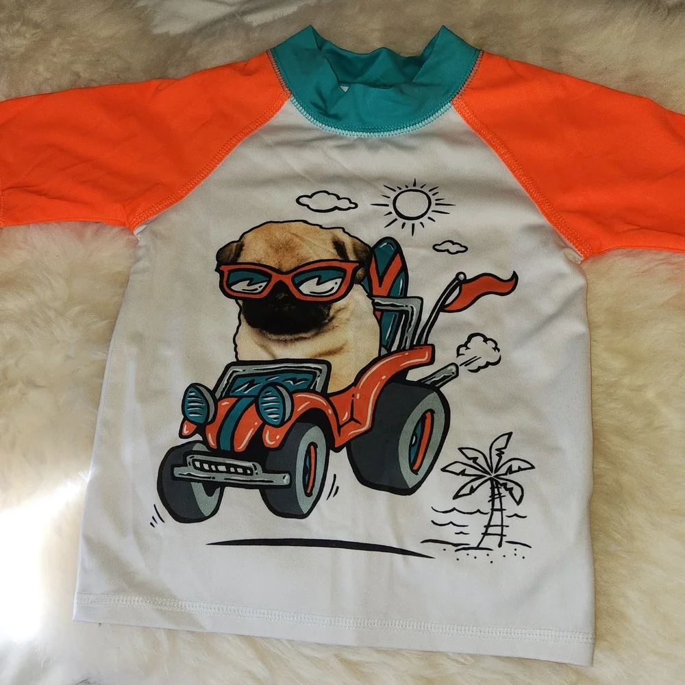Pug swim rashguard
